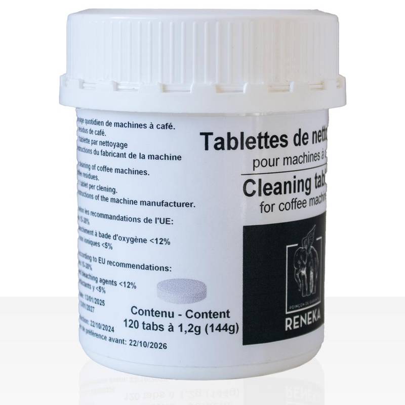 Pastilles de nettoyage Melitta Reneka pour machines à expresso et machines semi-automatiques - 120 pastilles de 1,2 g