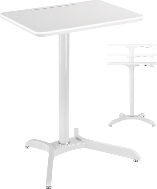 Bureau assis-debout réglable en hauteur - table pour ordinateur portable - plan de travail 71 cm x 50 cm