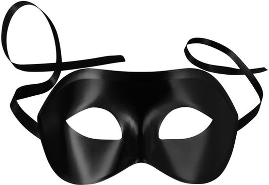 Dressforfun Masque vénitien unicolore noir - déguisement costume halloween déguisement partywear carnaval costume carnaval party dress - 303536