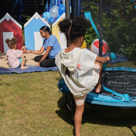 Trampoline Plum - Son et filet - 122 x 122 x 180 cm - Océan