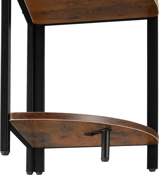 tectake - Meuble d'angle Castlebar 30x30x150cm - brun foncé - 404771
