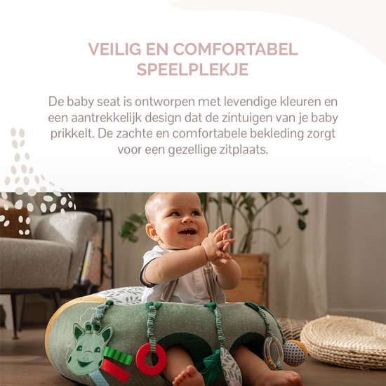 Sophie la girafe Baby Seat & Play - Chaise haute avec activités - Jouet pour bébé - Cadeau de naissance - Cadeau pour baby shower - À partir de 3 mois - 27 x 55 x 50 cm