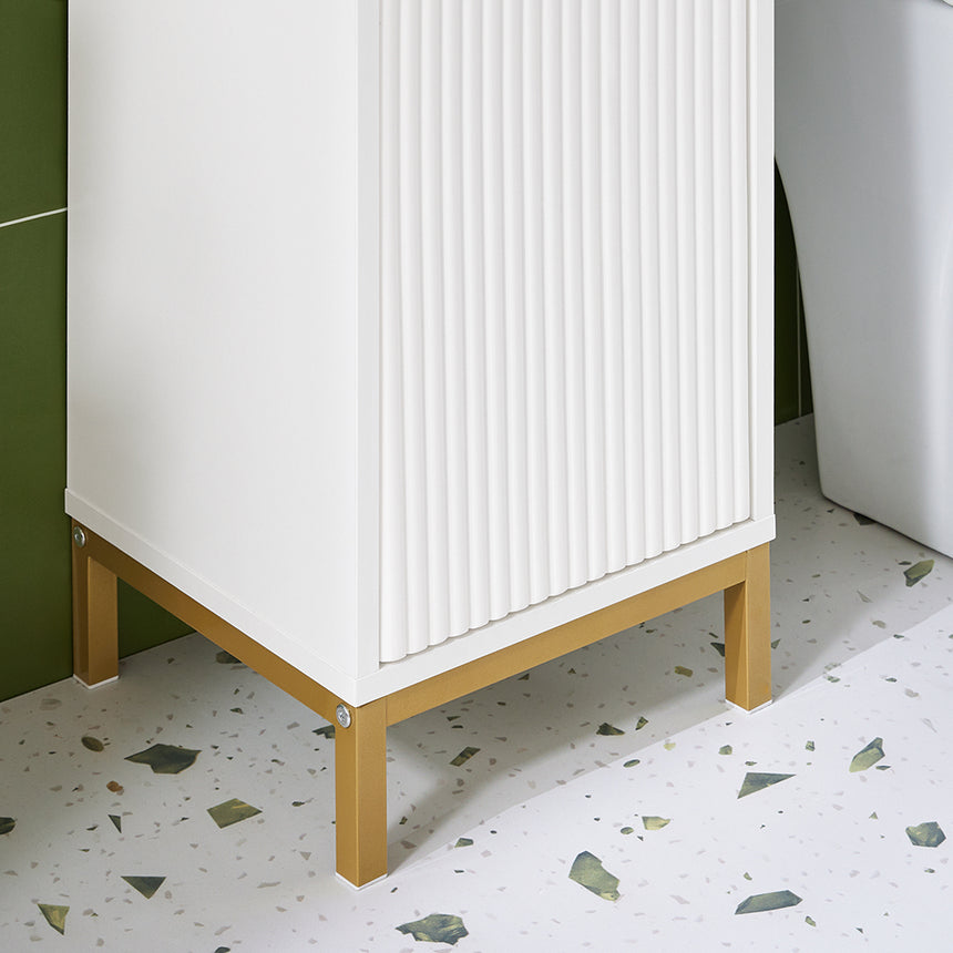 SoBuy BZR181-W Meuble à colonnes pour salle de bains, meuble de rangement étroit
