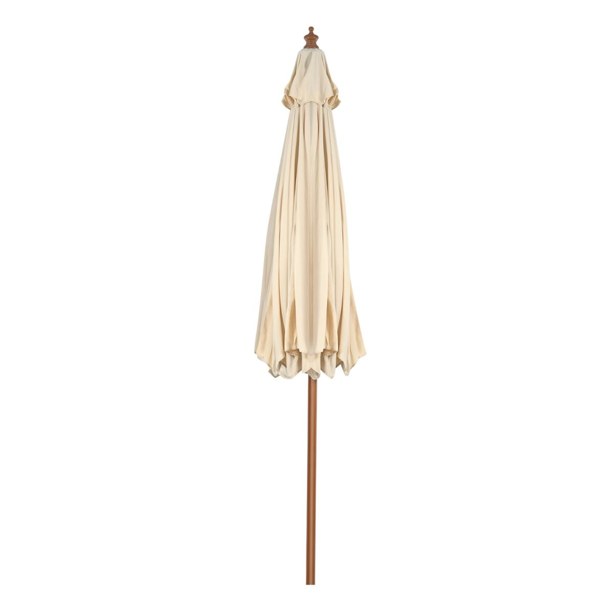 Parasol Coast avec 8 poteaux inclinables - Beige - 300 cm