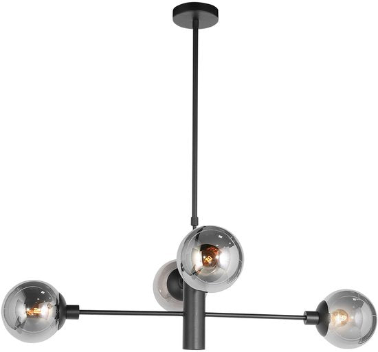 Steinhauer - lampe suspendue - Constellation - noir - métal - Ø 90cm - E14 - 3804ZW