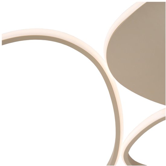 Lucide SAMLING - Plafonnier (lampe de plafond) - LED à intensité variable - CCT - 1x30 W 2700 K/4000 K - Taupe