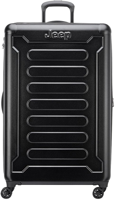Valise Jeep Extra Large 80 cm extensible, noire