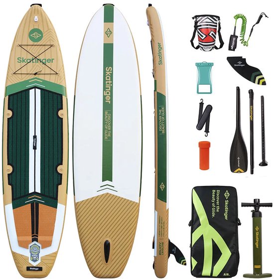 Planche de SUP gonflable Skatinger Peninsula Trojan Horse pour le touring – Kit complet