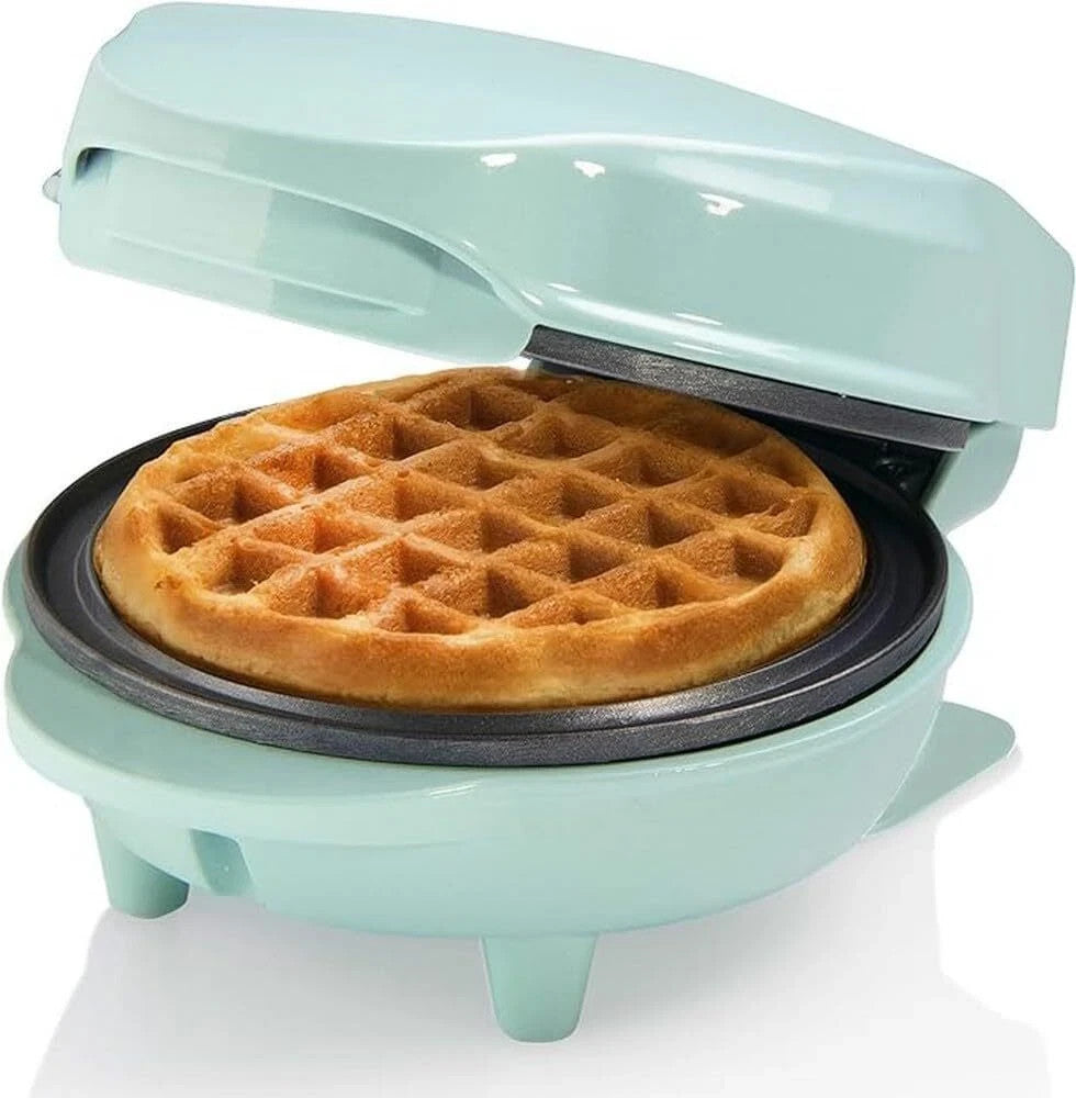 Mini-gaufrier Bestron Sweet Dreams AMWE600G 550 W - Réglage de la température - Gaufres de Ø 10 cm - Menthe
