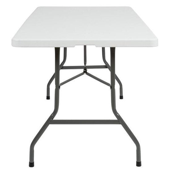 tectake® - Table de camping - Table pliante - Plastique - dim. 183 x 76 x 74cm - blanc