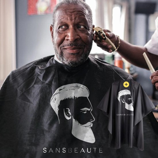 Tondeuse professionnelle sans fil + cape de barbier - Tondeuse pour hommes - Sansbeauté® - Cheveux Hair - Tondeuse à cheveux - Machine à cheveux pour coiffeurs - Tondeuse à cheveux - Tondeuse à barbe - Appareil de coupe - Barber Hair Clipper - Barber Trim