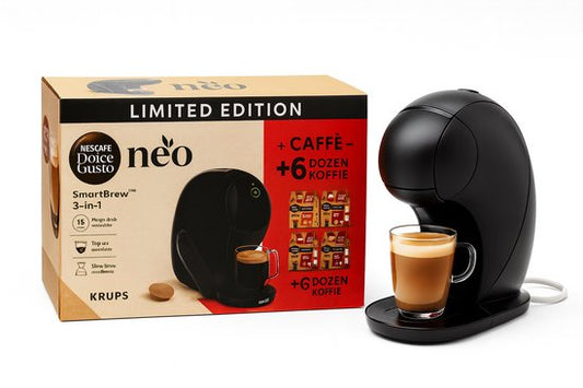 KRUPS NESCAFÉ - Dolce Gusto - YY5676 - Machine à café NEO-Latte - Noir - Avec 6 boîtes de café Latte - Édition limitée - Cafetière - Machines à café