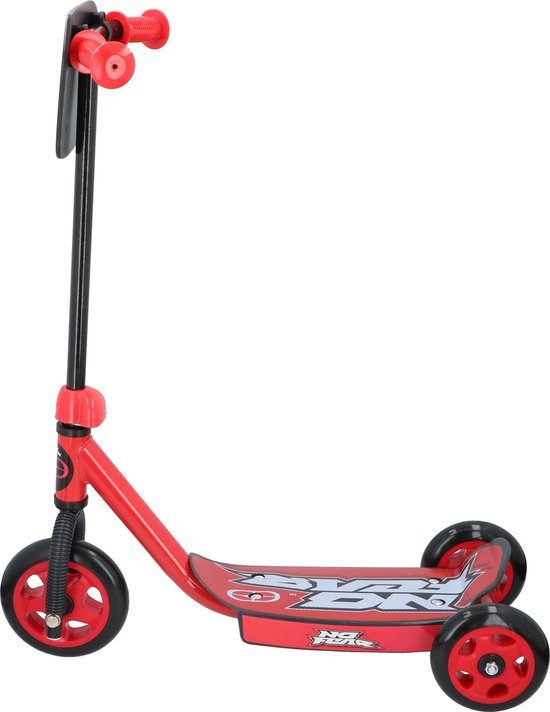 Trottinette No Fear à 3 roues pour enfants - pour garçons et filles - À partir de 3 ans - Poids max. 20 kg - Rouge