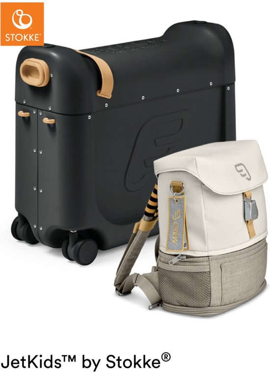 JetKids™ by Stokke® Kit de voyage Fly Me To The Moon - Noir/Blanc