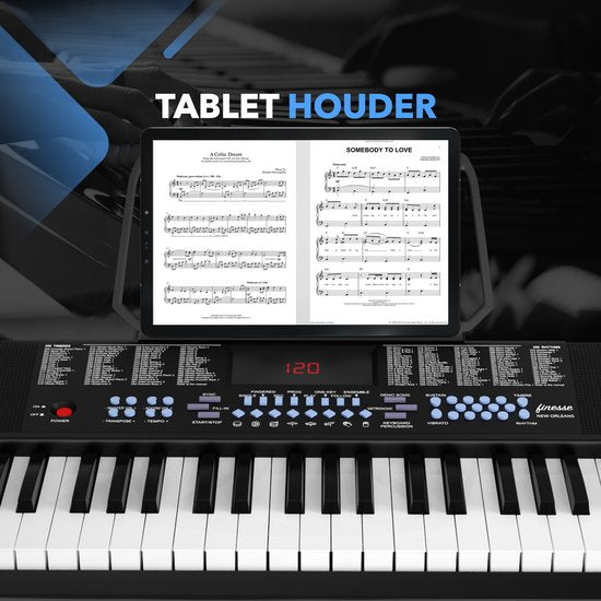 Finesse Keyboard Piano - Stand & Accessories - 61 Keys - Digital Piano - Electric Piano - Child