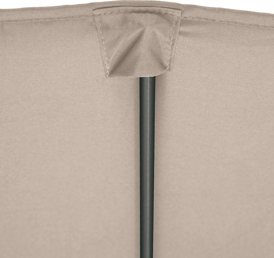 tectake® - Parasol double Silia - Parasol de terrasse - Parasol XXL - Housse de protection incluse - beige - 404253
