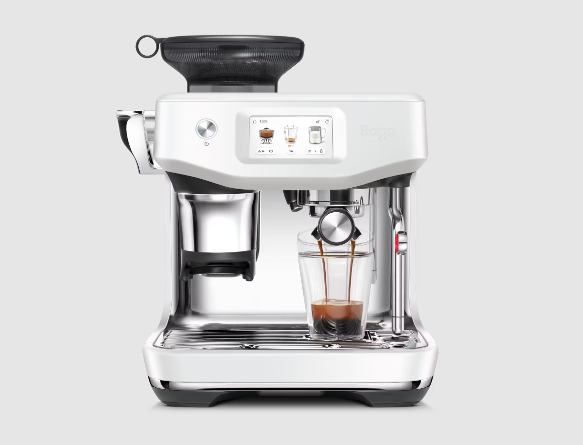 Sage de Barista Impress Touch Machine à café - acier inoxydable - 36 x 34 x 41.5 cm - Couleur sel de mer