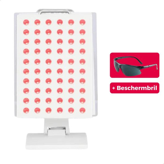 Lampe à lumière rouge Suprrhealth Mini - Thérapie par la lumière rouge - Minuterie - Lampe LED infrarouge - Soins de la peau par thérapie infrarouge - Lampe au collagène - Fibromyalgie - Luminothérapie