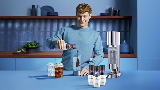Machine à eau gazeuse Sodastream Enso en acier inoxydable