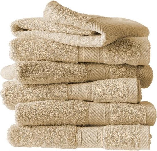 Lingettes d'invité De Witte Lietaer Helene Sand 30 x 50 cm - 6 pièces - Coton