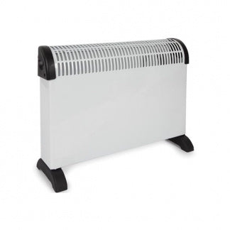 Convecteur / Chauffage électrique d'appoint - Perel - Fonction Turbo - 2000W - 3 niveaux de chaleur - 58x19,6x42 cm - Blanc