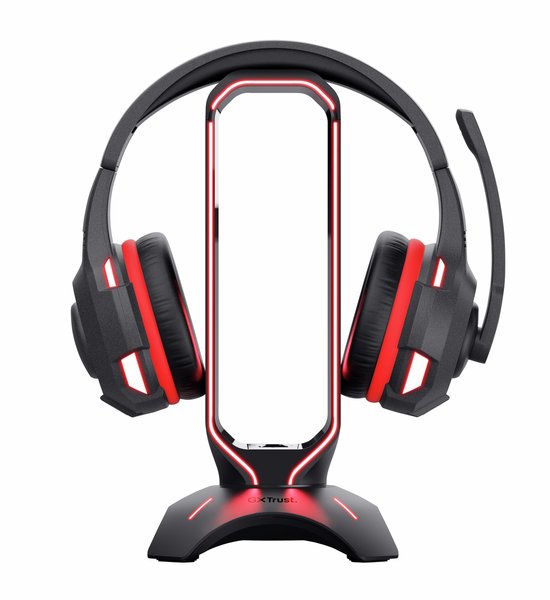Support pour casque Trust GXT 265 Cintar RGB - Support pour casque gaming – Support pour casque – Éclairage RGB – Noir