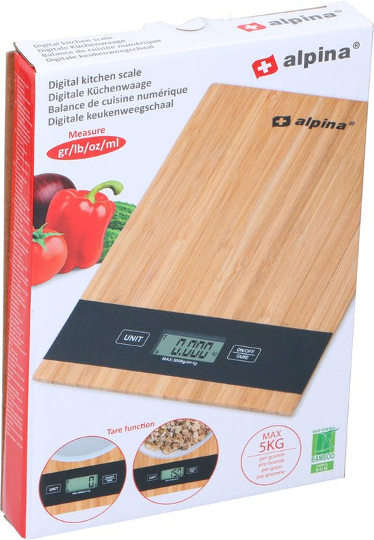 alpina Balance de cuisine numérique - jusqu'à 5 kg