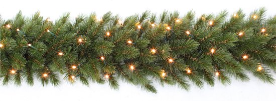 Triumph Tree Forest Guirlande givrée avec éclairage LED - L270 cm - Vert