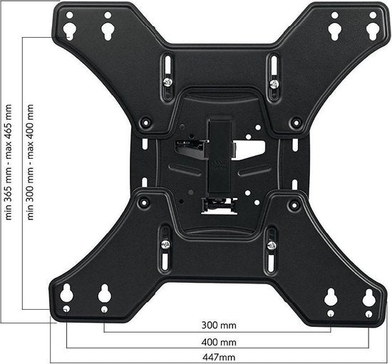 Support TV - 24/65 pouces - Jusqu'à 50 kg - pivotant et inclinable - WM4441