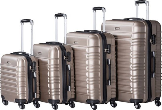 Trolley Travel Case Set / Valise Rome - 4 pièces - Champagne - ABS