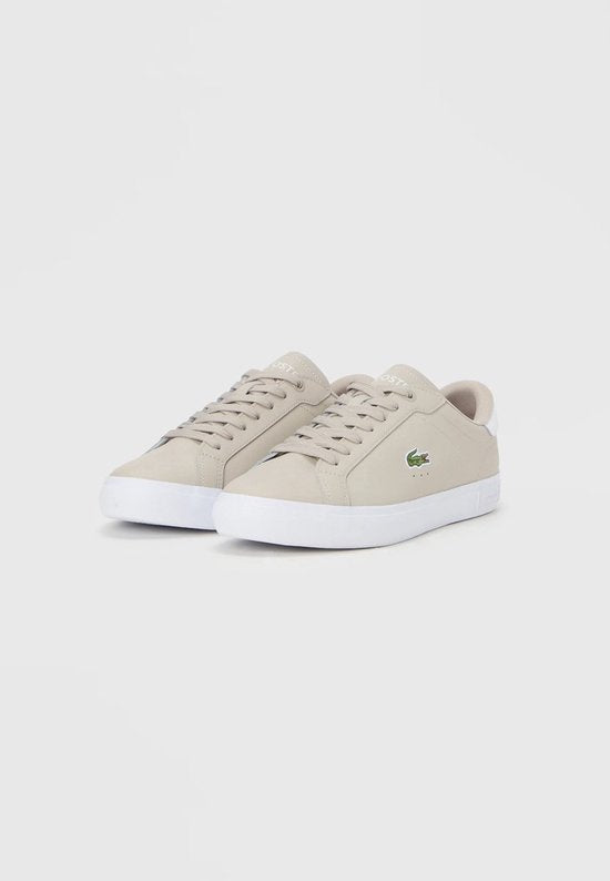 Baskets Lacoste POWERCOURT 126 1 SMA GRY/WHT pour homme - Taille 40 - gris-blanc