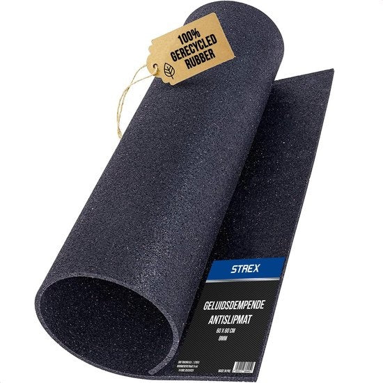 Tapis anti-vibrations Strex pour lave-linge et sèche-linge - 60 x 60 CM - Tapis insonorisant antidérapant - Amortisseur de vibrations - Tapis en caoutchouc