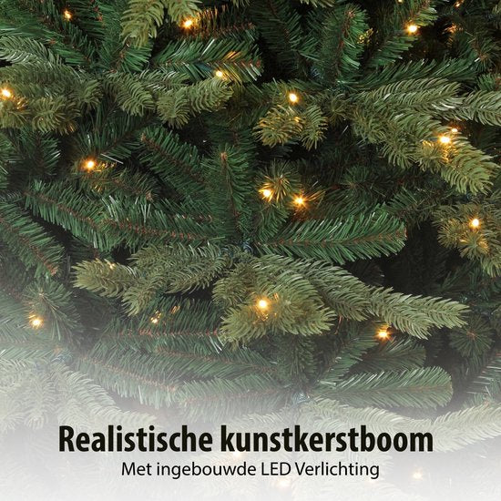 Sapin de Noël artificiel Triumph Tree Sherwood Deluxe avec éclairage LED - Sapin de Noël artificiel H 185 x Ø 127 cm - Vert