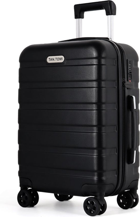 Valise cabine TAN.TOMI 41 L – Coque rigide en ABS – 4 roulettes – Serrure à combinaison
