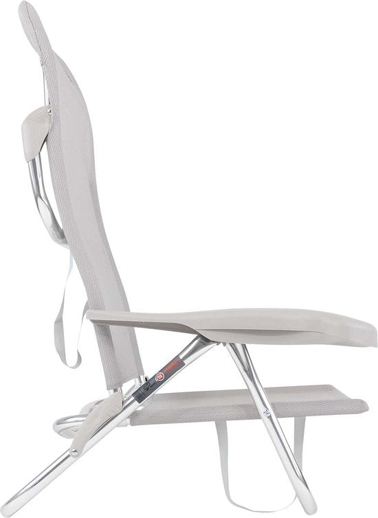 Crespo - Chaise de plage - AL/221 - Gris clair