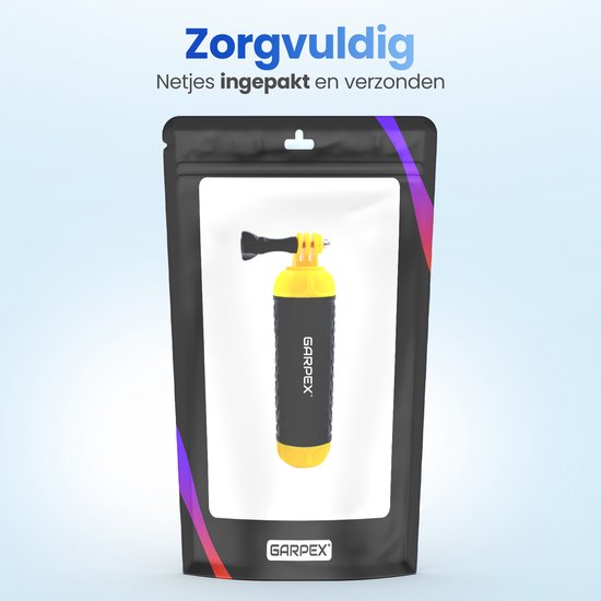 Garpex® Floating Handgrip - Trépied flottant - Universel - Convient à toutes les caméras d'action - Selfie Stick - Comprend une dragonne réglable et une vis papillon