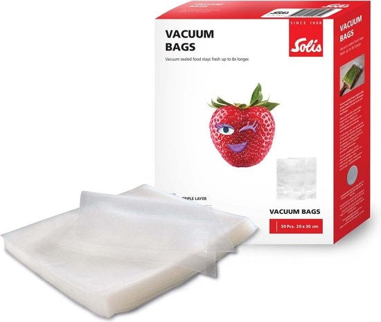 Solis Sacs sous vide 20 x 30 cm - Sacs sous vide - 50 pièces