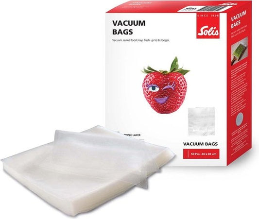 Solis Sacs sous vide 20 x 30 cm - Sacs sous vide - 50 pièces