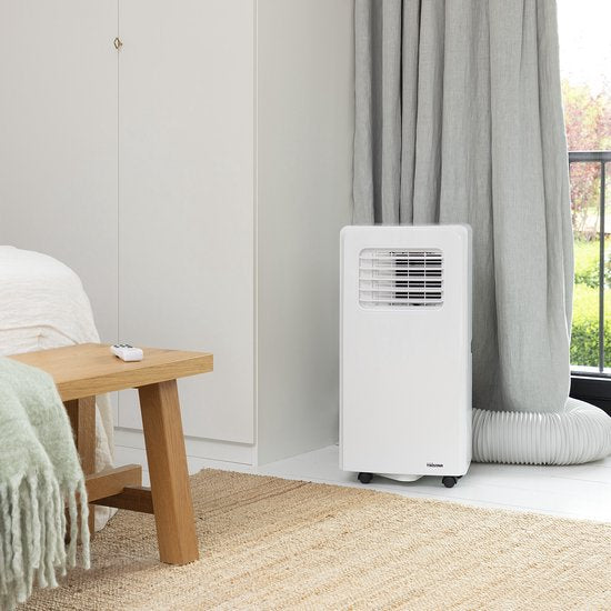 Climatiseur mobile Tristar AC-5477 7 000 BTU – Climatiseur, ventilateur et déshumidificateur 3-en-1 – Pour des pièces jusqu'à 25 m² – Minuterie – Blanc