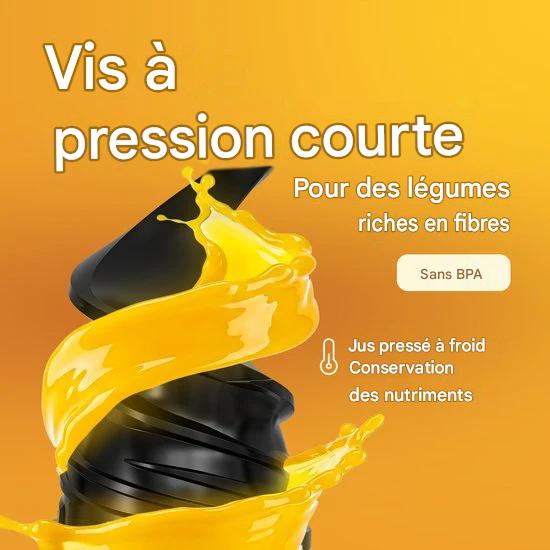 KitchenBrothers Extracteur de jus  - Vertical - Presse-agrumes - Presse-légumes et fruits - 80 mm - 750 ml - Gris