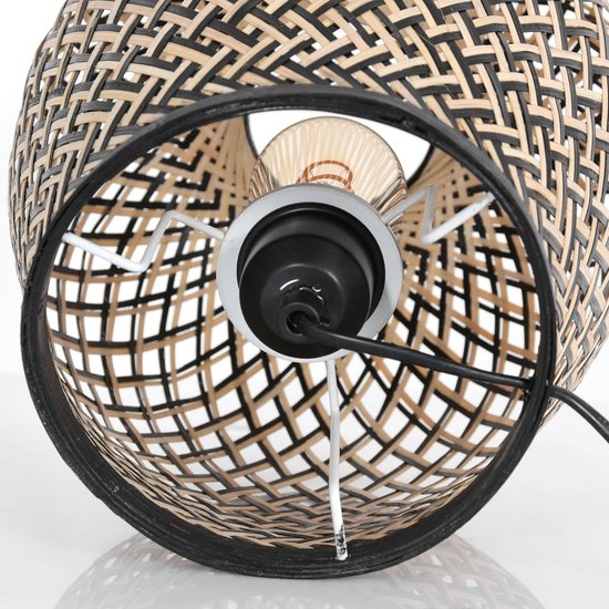 Lampe de table Steinhauer Maze - couleur naturelle - métal - 30 cm - douille E27 - 3131BE