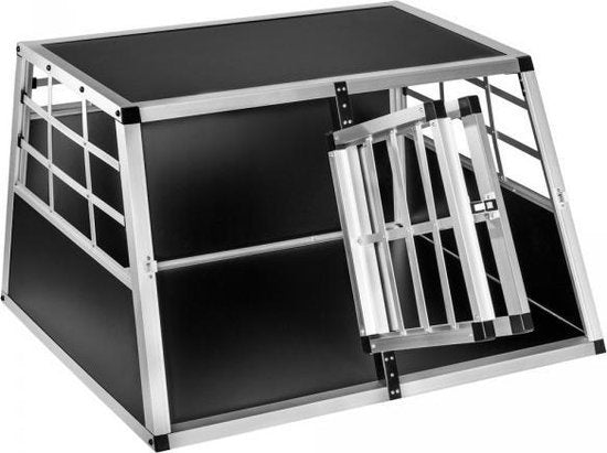 Caisse de transport animaux Tectake - 89 x 69 x 50 cm - noir