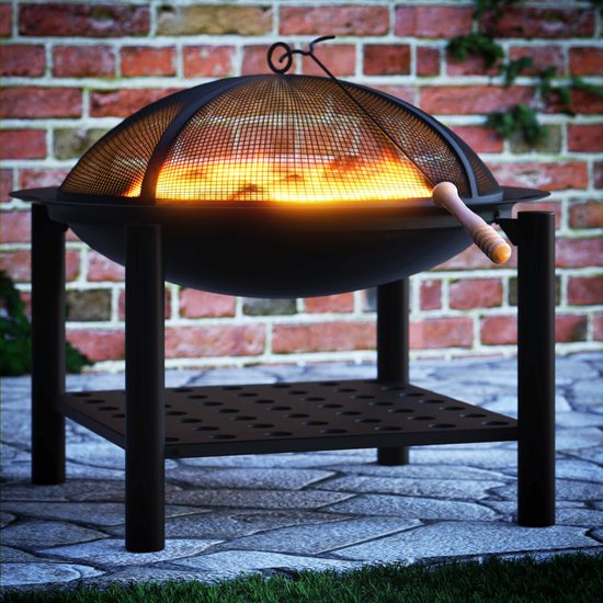 Gardebruk Firebowl - Ø55cm Stake Spark Grid Lid - Black
