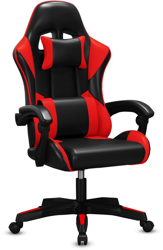 Bayt Gaming chair - Chaise gaming - Chaise gamer confort - Noir et rouge