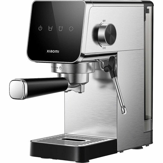Machine à expresso semi-automatique Xiaomi | Machine à expresso | Pression de pompe de 20 bars | 1 350 W | Réservoir d'eau de 0,9 L | Mousseur à lait en acier inoxydable | 1 ou 2 tasses | Compacte