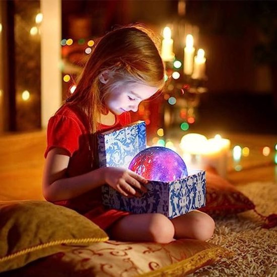 Lampe de lune - 15 CM - Violet - 18x15x15 cm