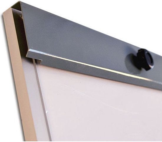 Tableau de conférence avec trombone - 70 x 100 cm - Surface du tableau magnétique et inscriptible