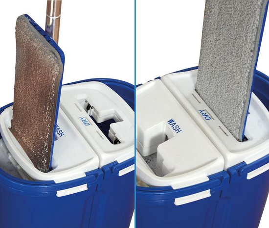 Livington Touchless Mop XXL – balai à franges autonettoyant – aide ménagère 2019 – grande capacité de 7 litres – système de lavage automatique – balai à franges pivotant à 360 degrés – nettoyage des sols – facile à nettoyer