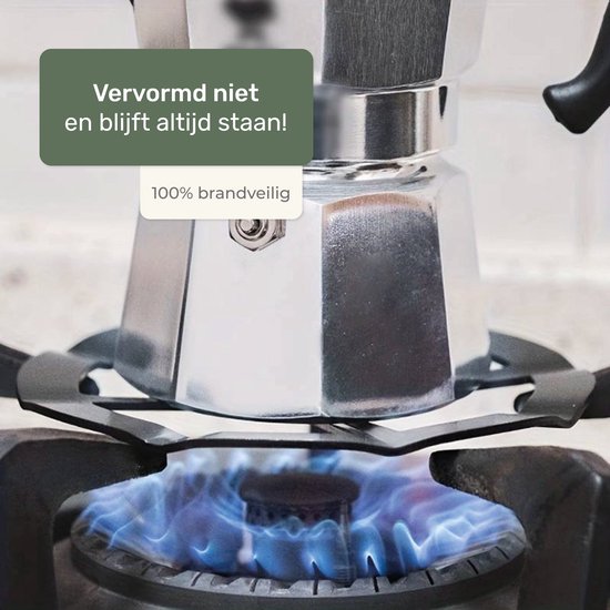 Luft Réducteur de brûleur à gaz - 2 packs - 13CM - Distributeur de flammes - Poêle - Parfait pour percolateur