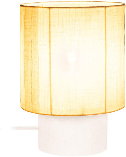 Lucide TISSAJA - Lampe de table - Ø 20 cm - 1xE14 - Blanc | Essential